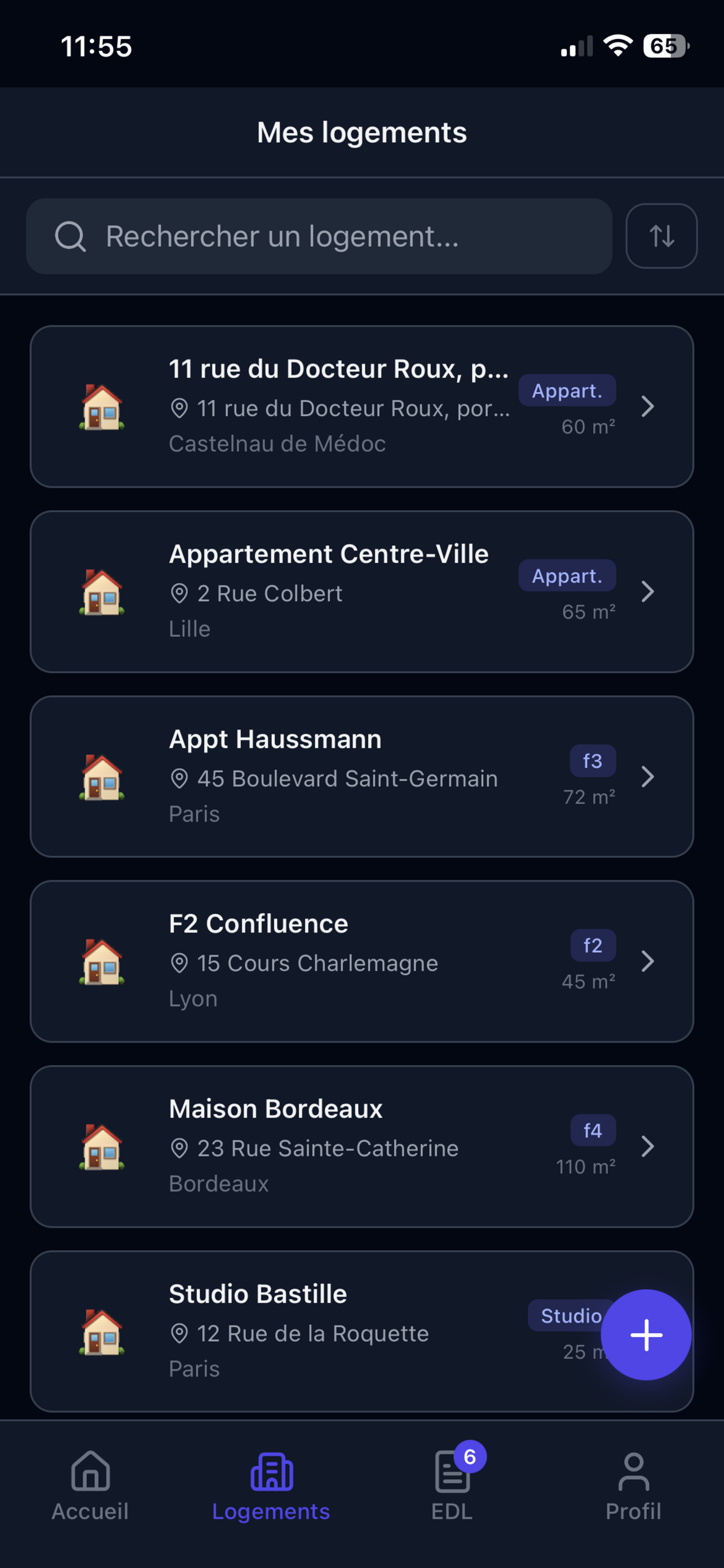 Gestion des logements